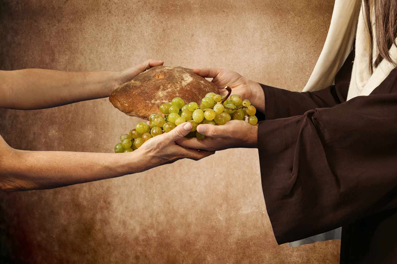 Passing Out Physical Bread